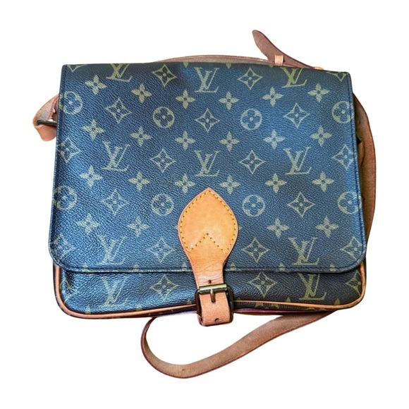 Vintage Louis Vuitton Monogram Cartouchiere MM Crossbody Bag – 1985 - Picture 1 of 16